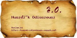 Huszák Odisszeusz névjegykártya